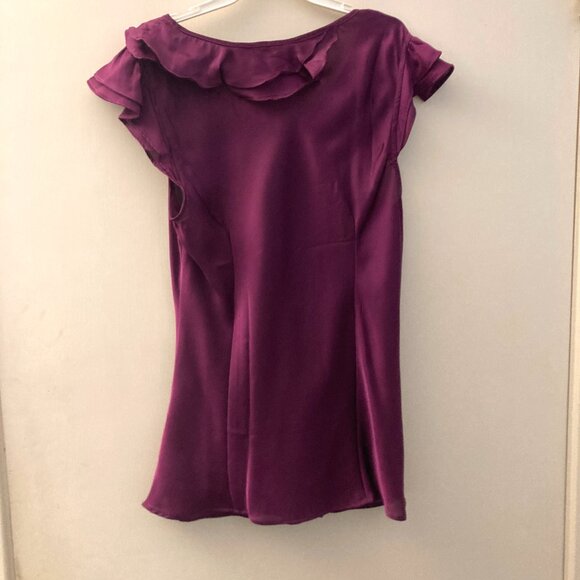 Glossy Ruffled Top - Picture 2 of 3